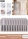 10 PCS Hanging Clear Garment Bags, Washable Clothes Bags with Smooth Zipper for Home, Waterproof Garment Bags for Closet Storage, Wardrobe Clothes Protector, Breathable Dust Cover for Shirts, Coats, Dresses, Suits