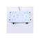 Electric Double Hot Plate Cooktop, Portable 2-Burner Cooking Stove with Temperature Control, White