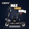 Crony V10 Pro Electric Scooter For Adults Kids, Dual Suspension&amp;Dual Brake, Triple LED Headlamps And LED Base Lights, 45-68 Km/H Speed, 10" Off Road All-Terrain E-Scooter, Black