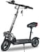 Crony V10 Pro Electric Scooter For Adults Kids, Dual Suspension&amp;Dual Brake, Triple LED Headlamps And LED Base Lights, 45-68 Km/H Speed, 10" Off Road All-Terrain E-Scooter, Black