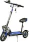 كروني سكوتر كهربائي V10 برو للبالغين والاطفال، نظام تعليق مزدوج وفرامل مزدوجة، مصابيح امامية LED ثلاثية ومصابيح قاعدة LED، سرعة 45-68 كم/ساعة، سكوتر الكتروني للطرق الوعرة 10 انش، ازرق