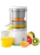 Electric Citrus Juicer Blender - Rechargeable Hands-Free Masticating Juicer with USB Travel Cup for On-The-Go Use