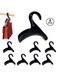 8Pcs Purse Hanger, Purse Holder for Closet Black Backpack Hanger Hook for Organizer Storage Purses Tote Bag Backpacks Handbags, Black