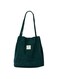 Gophra Corduroy Tote Bag for Women Girls Kids Shoulder Bag with Inner Pocket For Work Beach Lunch Travel And Shopping Grocery