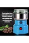 Multipurpose Electric Coffee Bean Grinder Stainless Steel Grinding Machine for Seeds Spices Herbs Nu
