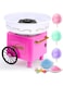 Supremium Mini Cotton Candy Machine - Vintage Pink Hard Sugar Floss Maker Kit for Kids Birthday Parties, DIY Homemade Treats, Includes Bamboo Sticks &amp; Scoop - Perfect Gift for Kids' Birthday Parties