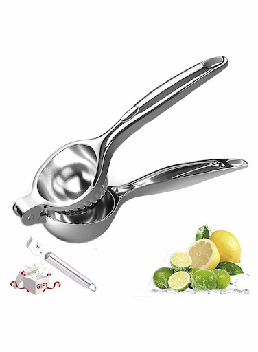 Metal Lemon Squeezer - Manual Citrus Juicer for Fresh Lime &amp; Lemon Juice, Heavy-Duty Hand Press for Easy Citrus Extraction, Ideal for Kitchen &amp; Bar Use