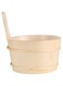 Xuzuyic Wooden Sauna Bucket, Wood Water Bucket Sturdy and Durable Natural Wooden Material with Ladle for Family or Friends for Sauna Cabins