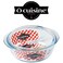 Ocuisine 1.6L Round Casserole with Glass Lid - Borosilicate Glass, Oven Safe, Scratch &amp; Stain Resistant