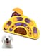 Dog Puzzle Toys,Interactive Treat Puzzle Dog Toy,Dog Food Puzzle Feeder Toys for IQ Training &amp; Mental Enrichment,for Puppies, Cats, Small, Medium, Large Dogs (yellow+purple)