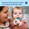 MAM Mini Cooler Teether With Clip, Boy, 2+ Months, 1-Count, White/Blue