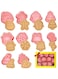 JKWINS 10 Pieces Christmas Cookie Cutters Snowman, Elk, Christmas tree Socks Mini Christmas Cookie Stamps Christmas Shapes 3D Plastic Cookie Cutters for Kids Fondant Cookie Baking