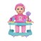 New Adventures Kids' Cuddle Cuddle Kids: 11' Its Playtime Set - Doll with Wheel Playcenter &amp; Accessories, Pink Bear Outfit, Ages 2+