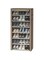 ECVV 8 Tiers Shoe Storage Organizer with Dustproof Cover Multi-Tier Closet Cabinet Shelf Shoe Shelf Storage Organizer for Doorway, Corridor, Balcony, Living Room (Coffee)