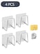 4-Piece Adhesive Sponge Holder for Kitchen Sink, 304 Stainless Steel Sponge Holder Sink Kitchen Accessories