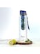 Detox Fruit &amp; Tea Infuser Glass Water Bottle Leak Proof BPA Free Durable, 750ml, Blue (Pack of 1)