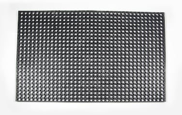 Hollow Rubber Mat with Border &ndash; 100x150cm, 22mm Thick &ndash; Heavy-Duty Non-Slip Outdoor &amp; Entrance Mat for Wet Areas, Gyms, Commercial, Industrial &amp; Farm Use