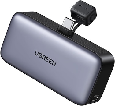 UGreen Powerbank 5000 Mah Pd 20W With Built-In Usb-C Gray