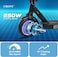 Crony M365 Foldable Electric Scooter, Lightweight Commuter Scooter For Adults Kids, 250W Motor, Smart App Control, 25-45Km/H Max Speed, 10-25Km Range, Black