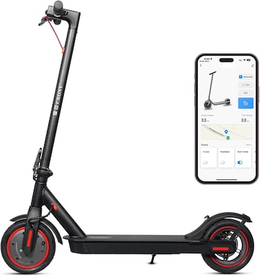 Crony M365 Foldable Electric Scooter, Lightweight Commuter Scooter For Adults Kids, 250W Motor, Smart App Control, 25-45Km/H Max Speed, 10-25Km Range, Black