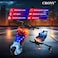 Crony JL009 8 Inch Kids Electric Drift Trike - 3-Wheel Drift Scooter With LED Lights, Bluetooth, 36V And 3-Speed Modes For Ultimate Fun, Max Load 70 KG, Shock-Absorbing Seat Cushion (Red &amp; Blue fire)