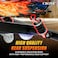 Crony JL009 8 Inch Kids Electric Drift Trike - 3-Wheel Drift Scooter With LED Lights, Bluetooth, 36V And 3-Speed Modes For Ultimate Fun, Max Load 70 KG, Shock-Absorbing Seat Cushion (Red &amp; Blue fire)