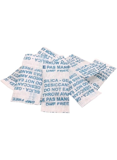 Premium Silica Gel Beads 10 Gram Pouch White Silica Gel Desiccant Dehumidifier Bags for Moisture, Kitchen, Car, Bedroom, Camera, Shoes Pack of 100 Gram