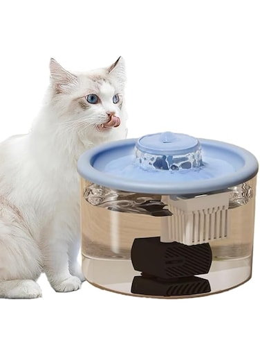 NeoStyle Cat Water Dispenser, 1L Ultra Quiet Pet Water Dispenser, Intelligent Pet Water Dispenser with Automatic Circulation Filtration, Suitable for Cats, Dogs and Other Pets (Water Fountain（blue）)