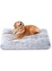 NeoStyle Large Dog Bed, Plush Soft and Comfortable Pet Bed, with Non-Slip Bottom Washable Dog Mat, Suitable for Medium and Large Dogs (Large(60 * 90cm), grey)