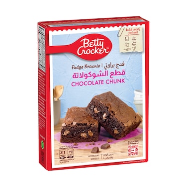 Betty Crocker Chocolate Chunk Supreme Fudge Brownie Mix, 500g