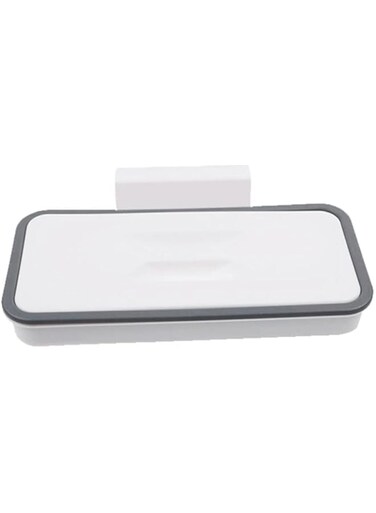 Dubai Gallery Hanging Trash Bag Holder For Kitchen Grey/White 24 X 11 X 5.5Centimeter