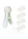Plastic Clothes Pegs, 24 Pcs Traceless Clothes Pegs, Bag Clips, Food Package Clip, with Cute Cat Claw Pattern
