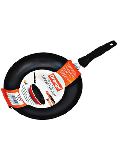 AKDC ORANGE Aluminum Fry Pan Induction Oven Safe Frying Pans with Durable 3 Layer Coating Non-Stick Open Frypan Heat-Resistant Handles Cookware (26CM)