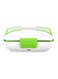 Stainless Steel Electric Heating Lunch Box Green/White/Silver 9.45x6.69x4inch