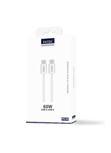 PATEK USB C Cable To USB C For Safe Certified 60W USBC To USBC Cable Type C Fast Charging Charger Cable Cord