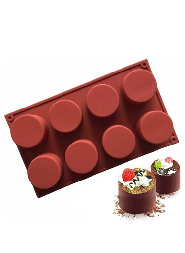 Cavity Round Silicone Cake Mold Chocolate Covered Cookie Mould Pastry Baking Accessories for Jelly Pudding Soap Cheesecake