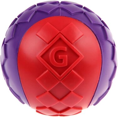 GiGwi Ball Red/Purple Squeaker Solid (Small)