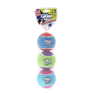 Gigwi Originals Tennis Ball Large (3pcs with different colors in one pack)