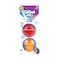 Gigwi Ball Medium 2pack Red/Orange Solid Transparent with Squeaker