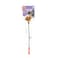 Feather Teaser with Natural Plush Tail and TPR Handle (Purple)