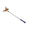 Feather Teaser with Natural Plush Tail and TPR Handle (Purple)