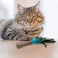 Catnip Johnny Sticks with Natural Feather (Green)