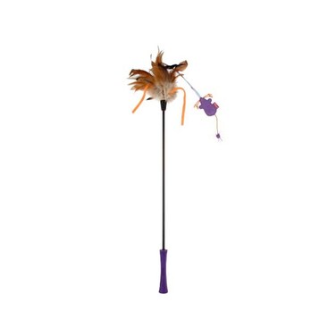 Catwand Feather Teaser with Natural Feather &amp; TPR Handle
