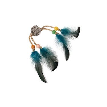 Eco Line Catch Scratch with Rattle Wood / Feather / Rattan