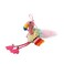 Finger ring bird Blue &amp; Pink with Crinkle Paper and Bell inside