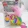 Finger ring bird Blue &amp; Pink with Crinkle Paper and Bell inside