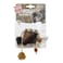 Triangle Catch &amp; Scratch Eco line with Slivervine Leaves and Leatherette
