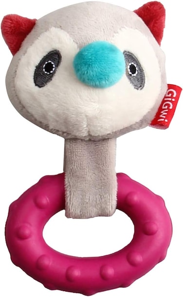 GiGwi Suppa Puppa Coon with Squeaker inside - Plush/TPR (Small)