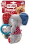 Elephant Plush Friendz With Squeaker and Tpr Ring