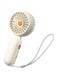 RAKKYO Mini Handheld Fan with USB Charging, Portable Personal Fan for Home Office Use (white)